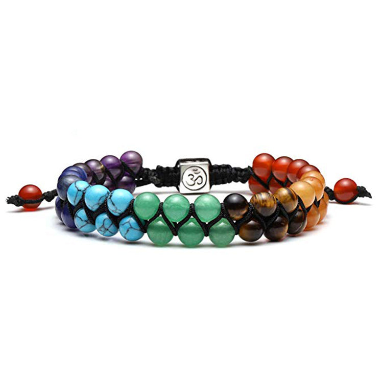 Armband 7 Chakren Vulkangestein