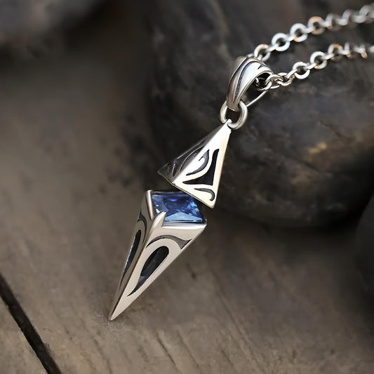Collana con Pietra Naturale Incastonata