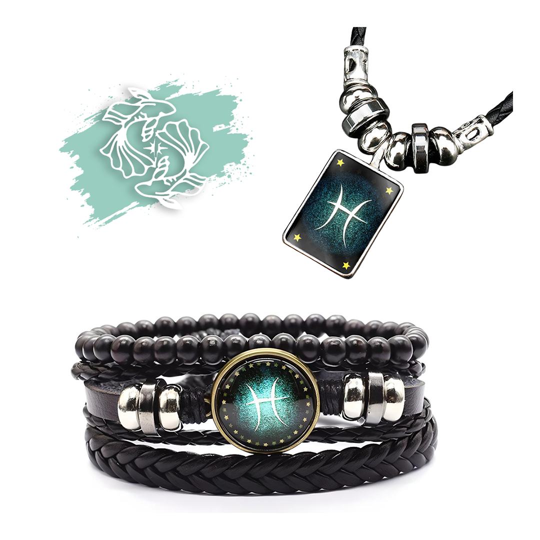 Sternzeichen Armband + Halskette Gratis