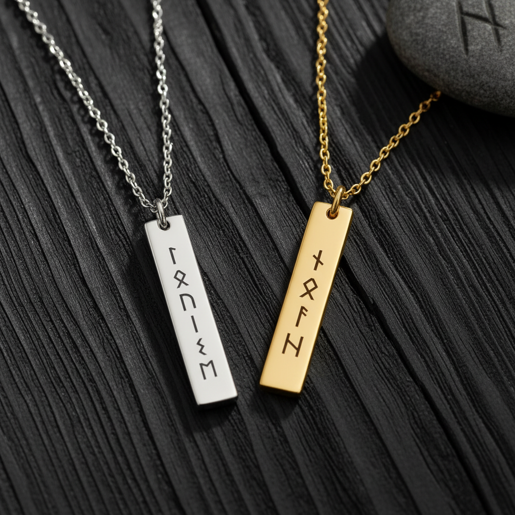Collar de Runas Vikingas Personalizado