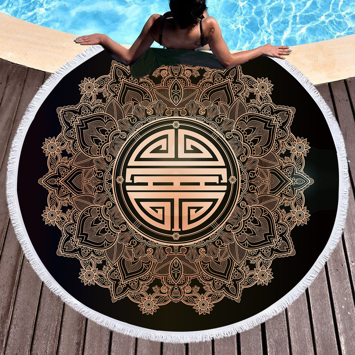 Rundes Strandtuch Jintao