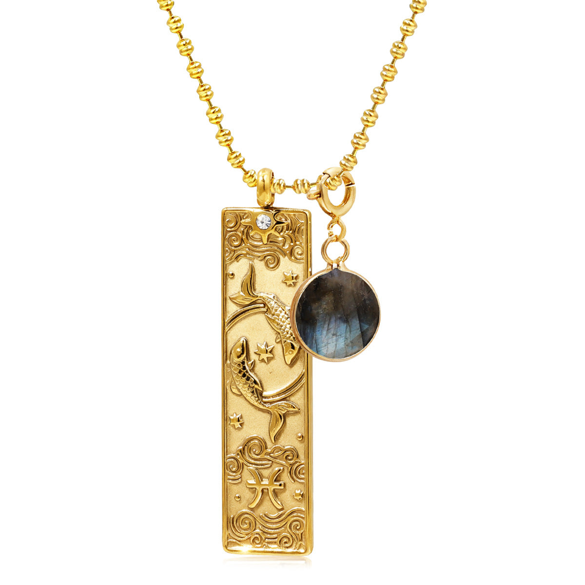 Rectangular Pendant Zodiac Necklace
