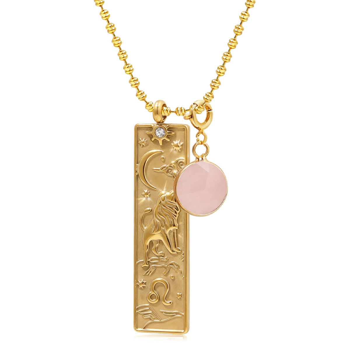 Rectangular Pendant Zodiac Necklace