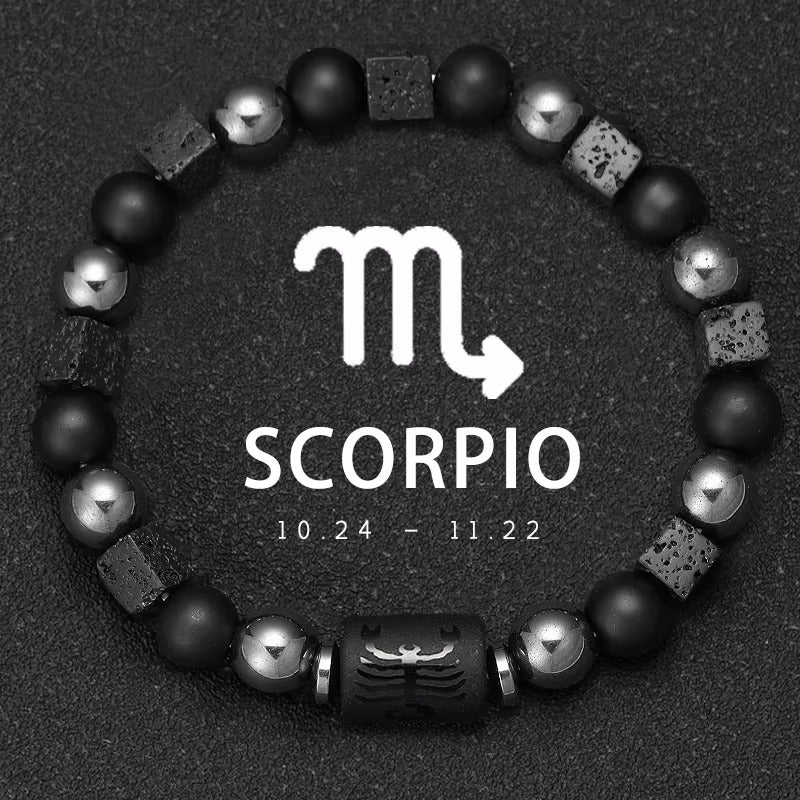 Pulsera Signo Zodiacal con Piedra Natural