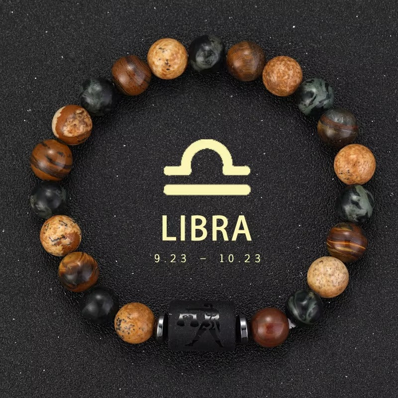 Pulsera Signo Zodiacal con Piedra Natural