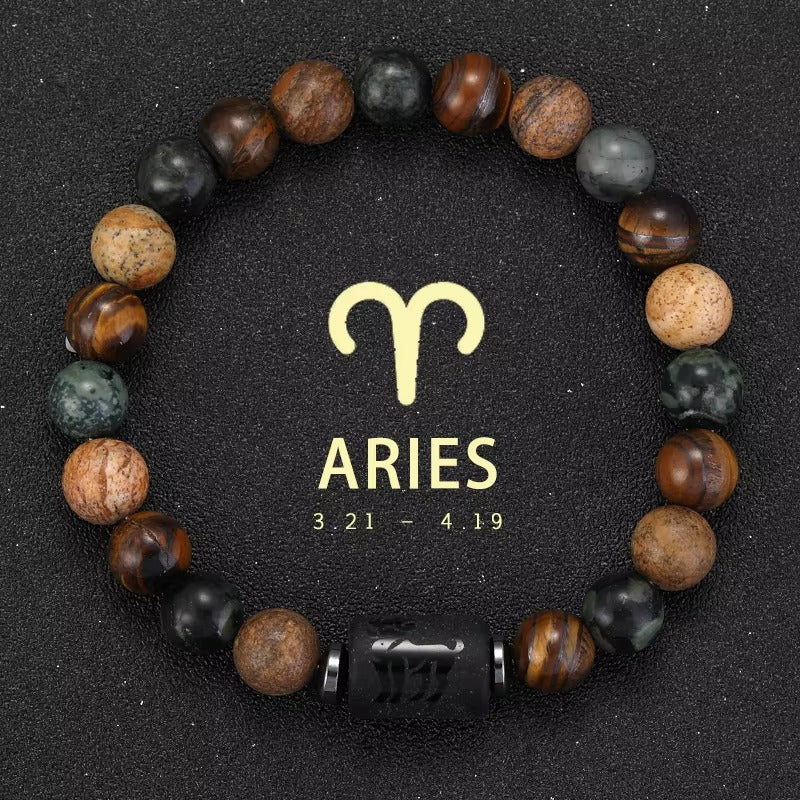 Pulsera Signo Zodiacal con Piedra Natural