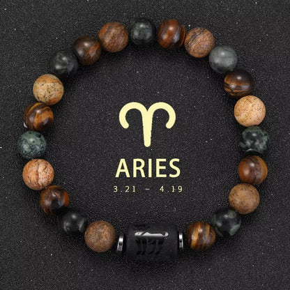 Pulsera Signo Zodiacal con Piedra Natural