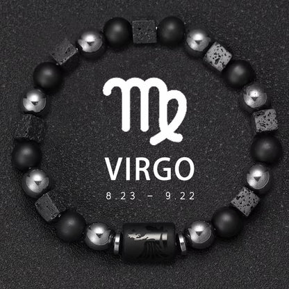 Natural Stone Zodiac Bracelet