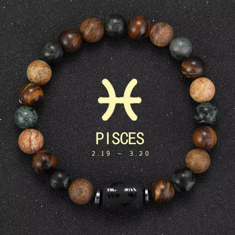 Pulsera Signo Zodiacal con Piedra Natural