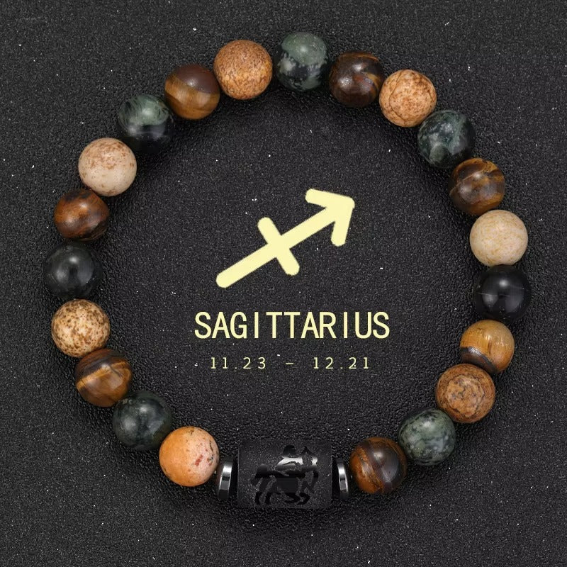 Pulsera Signo Zodiacal con Piedra Natural