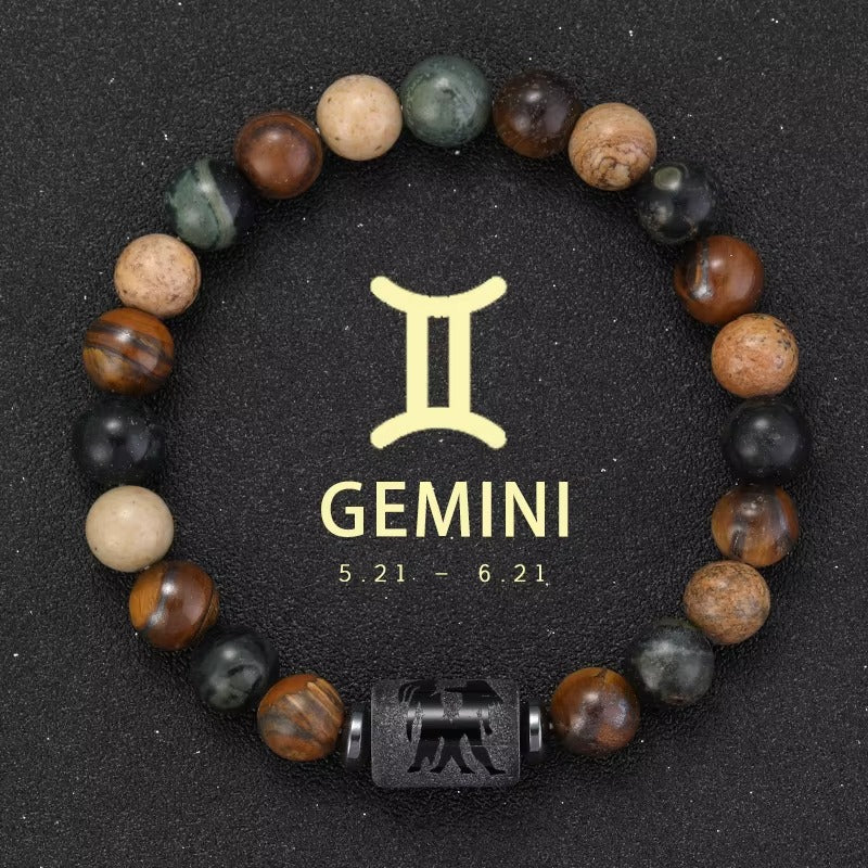Pulsera Signo Zodiacal con Piedra Natural
