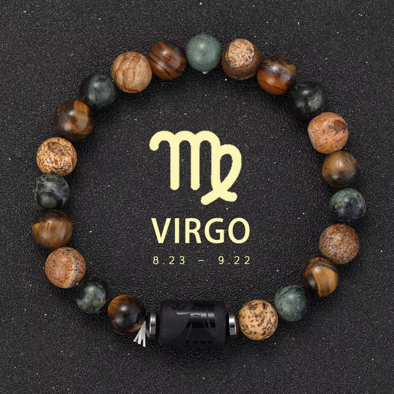 Pulsera Signo Zodiacal con Piedra Natural