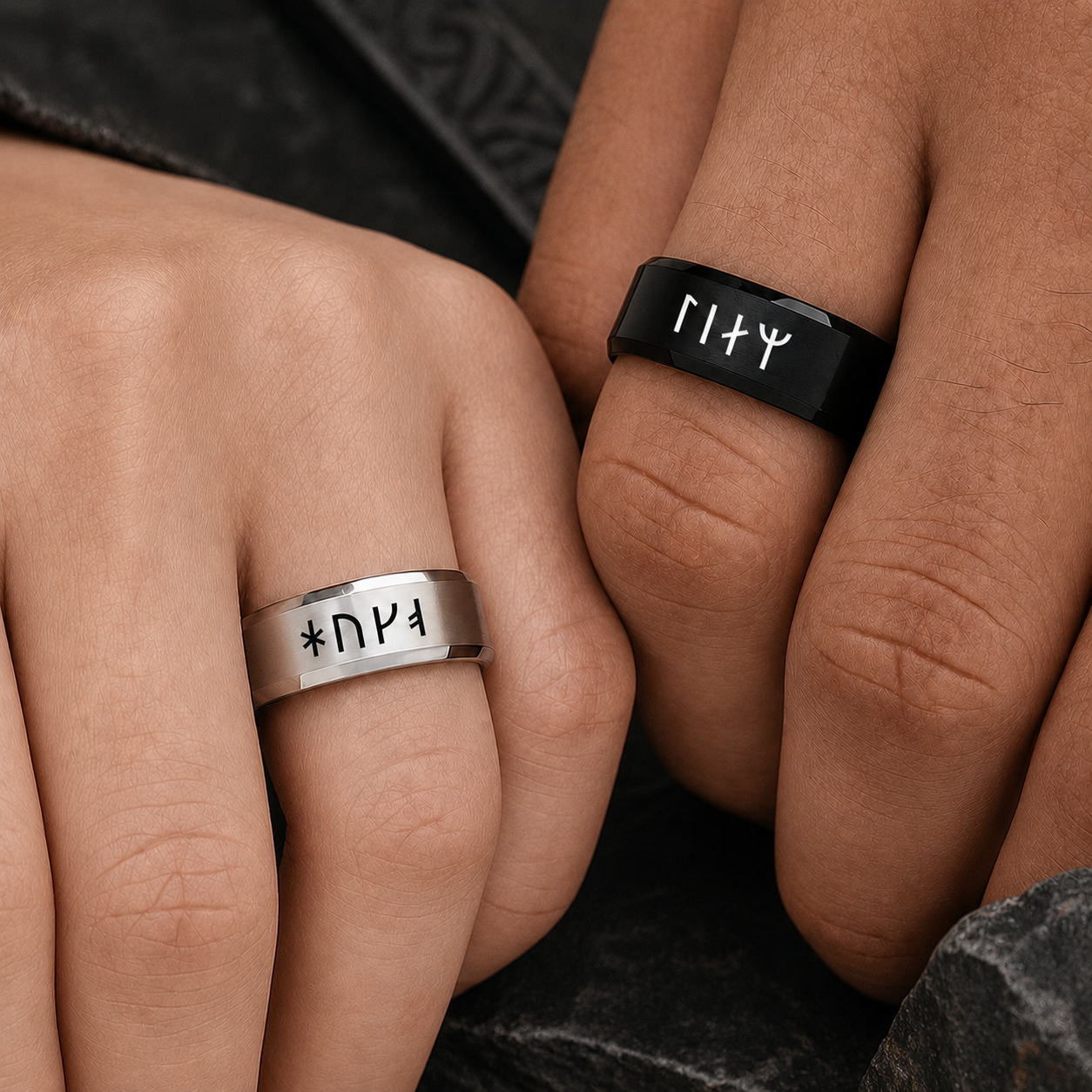 Viking Runes Personalized Ring
