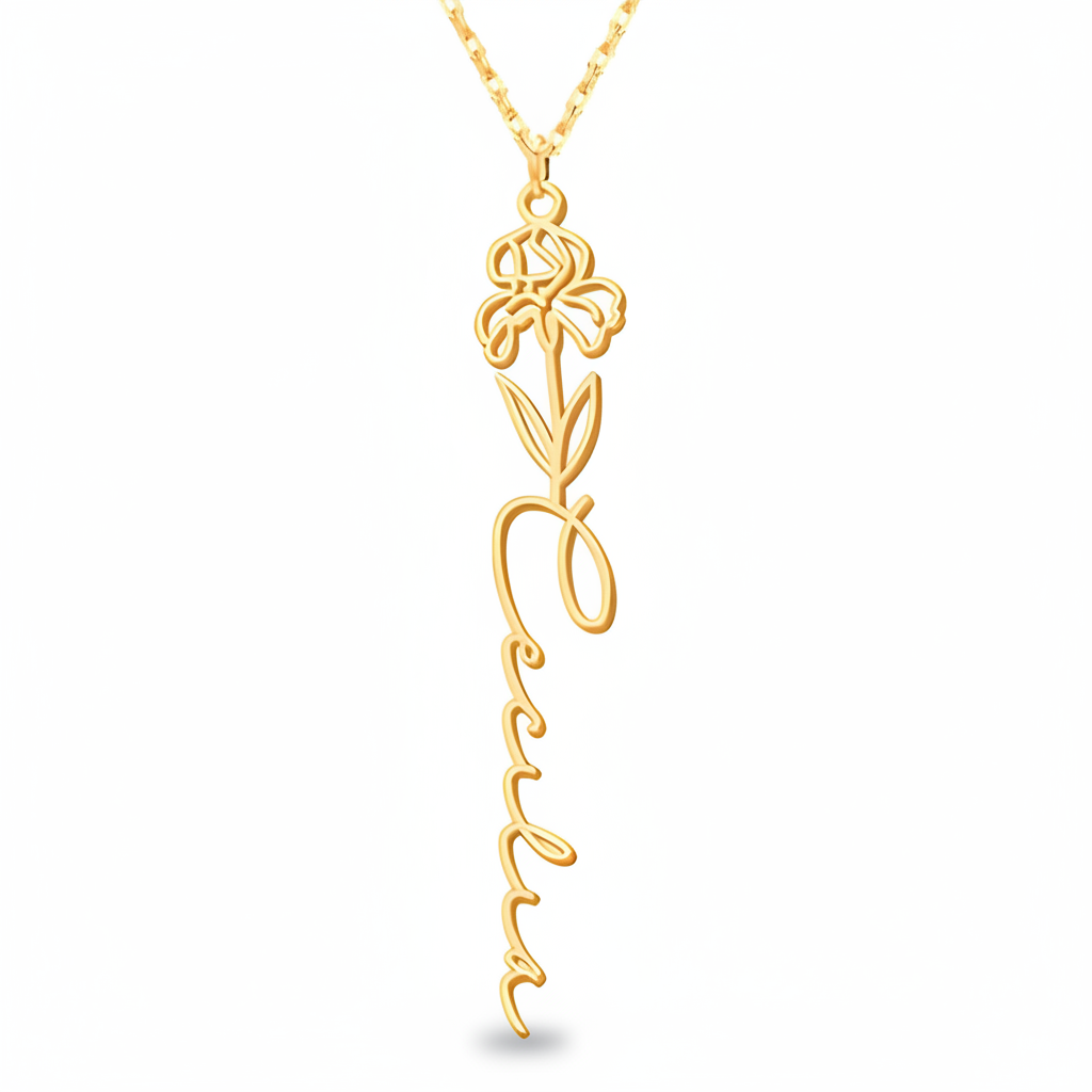 Collar Personalizado Flor de Nacimiento