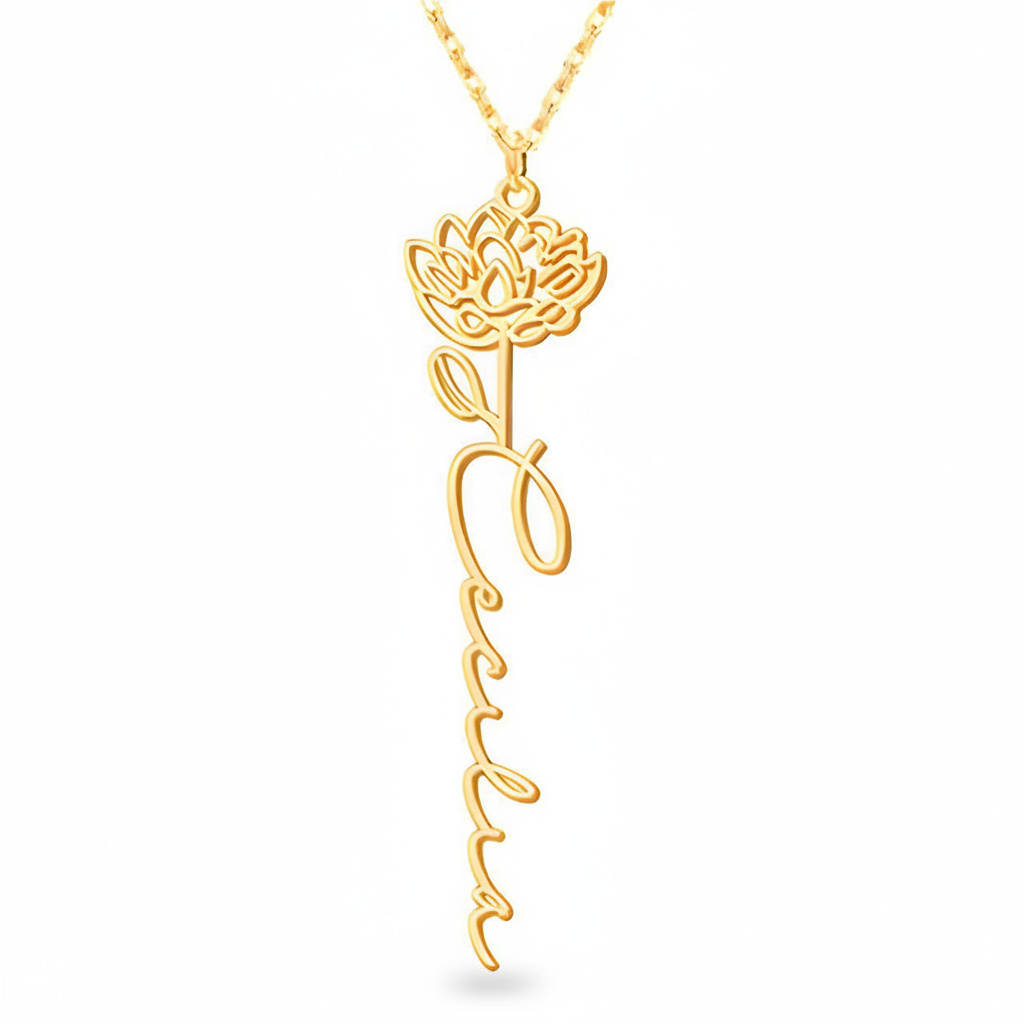 Collar Personalizado Flor de Nacimiento
