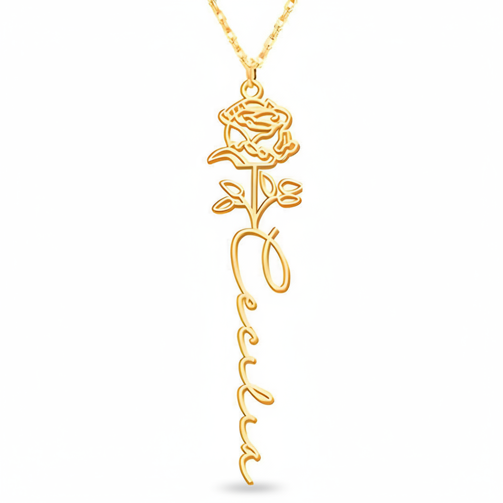 Collar Personalizado Flor de Nacimiento