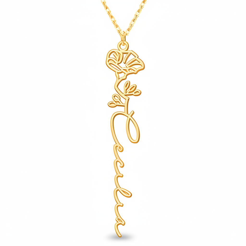 Collar Personalizado Flor de Nacimiento