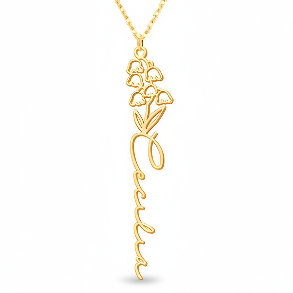 Collar Personalizado Flor de Nacimiento