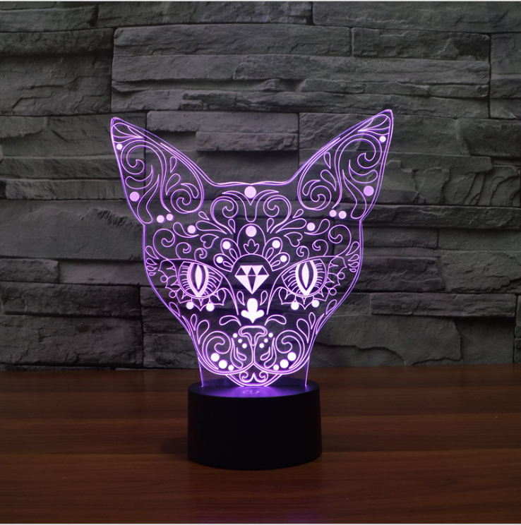 3D-Lampe Bastet