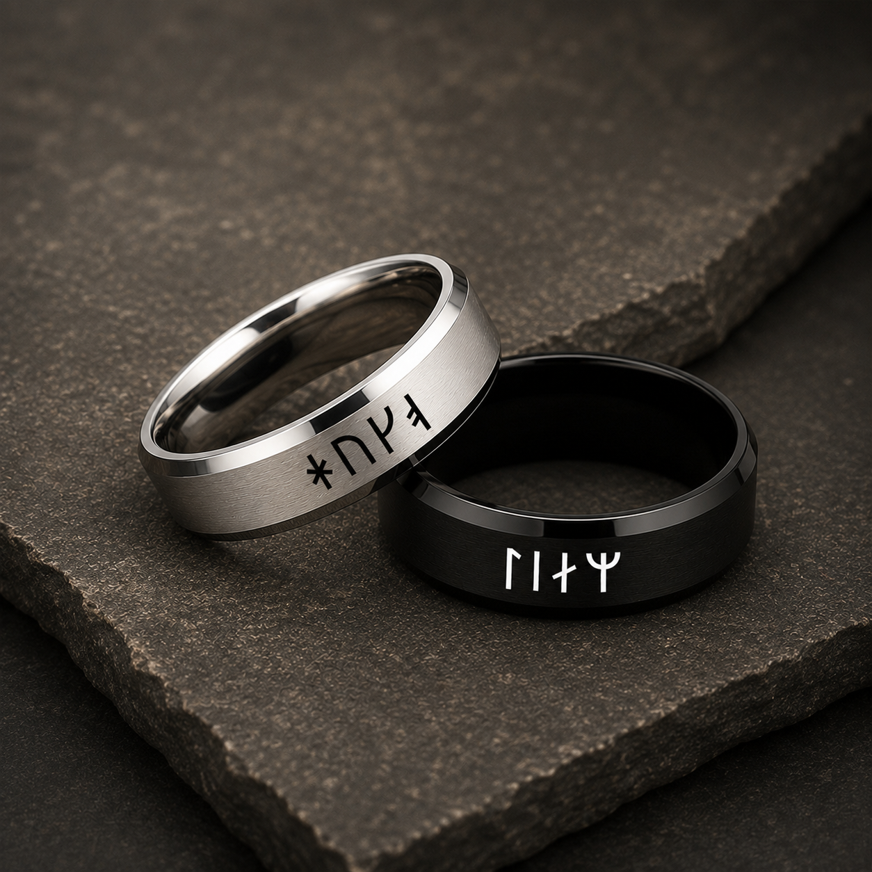 Viking Runes Personalized Ring