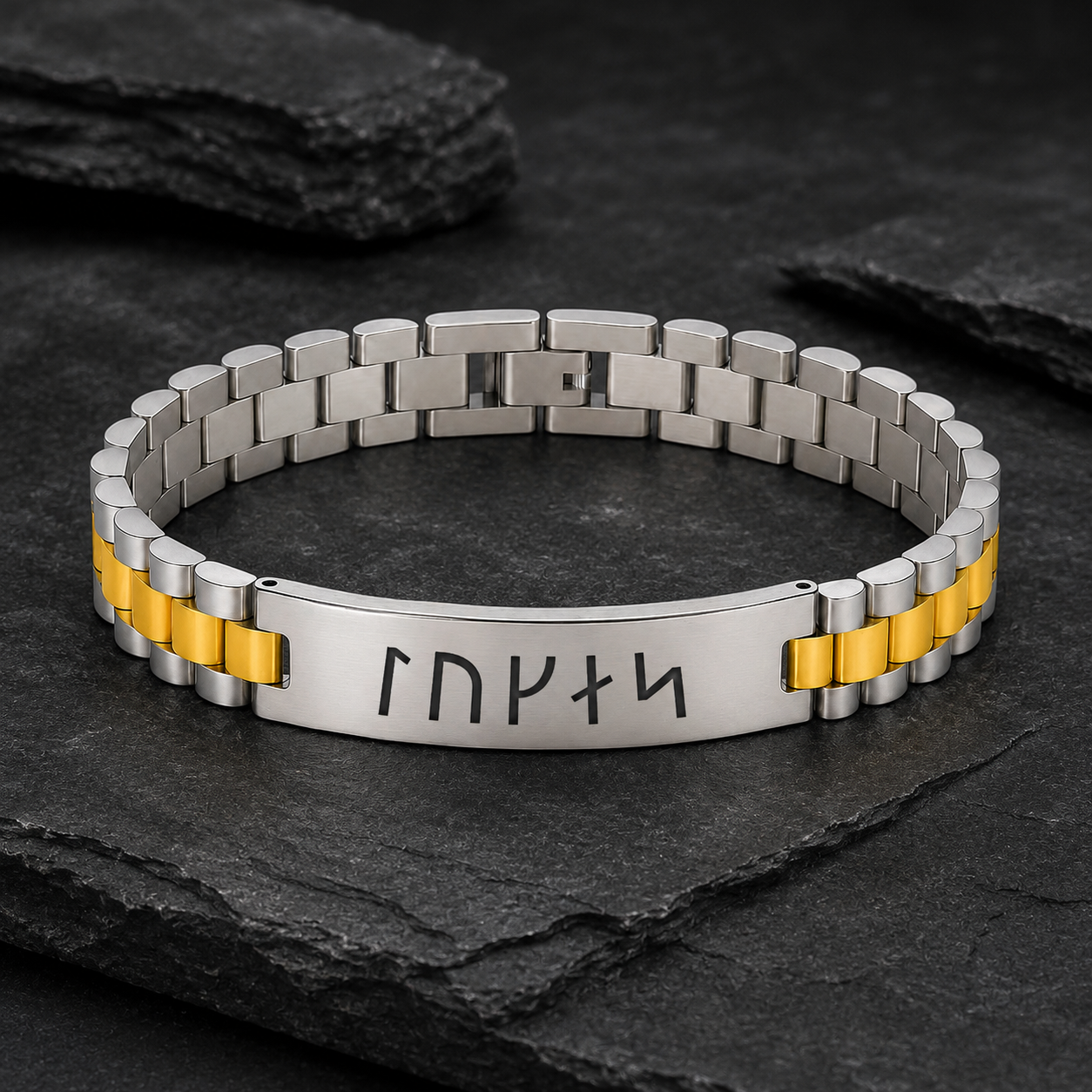 Personalisiertes Wikinger-Runen-Armband für Männer