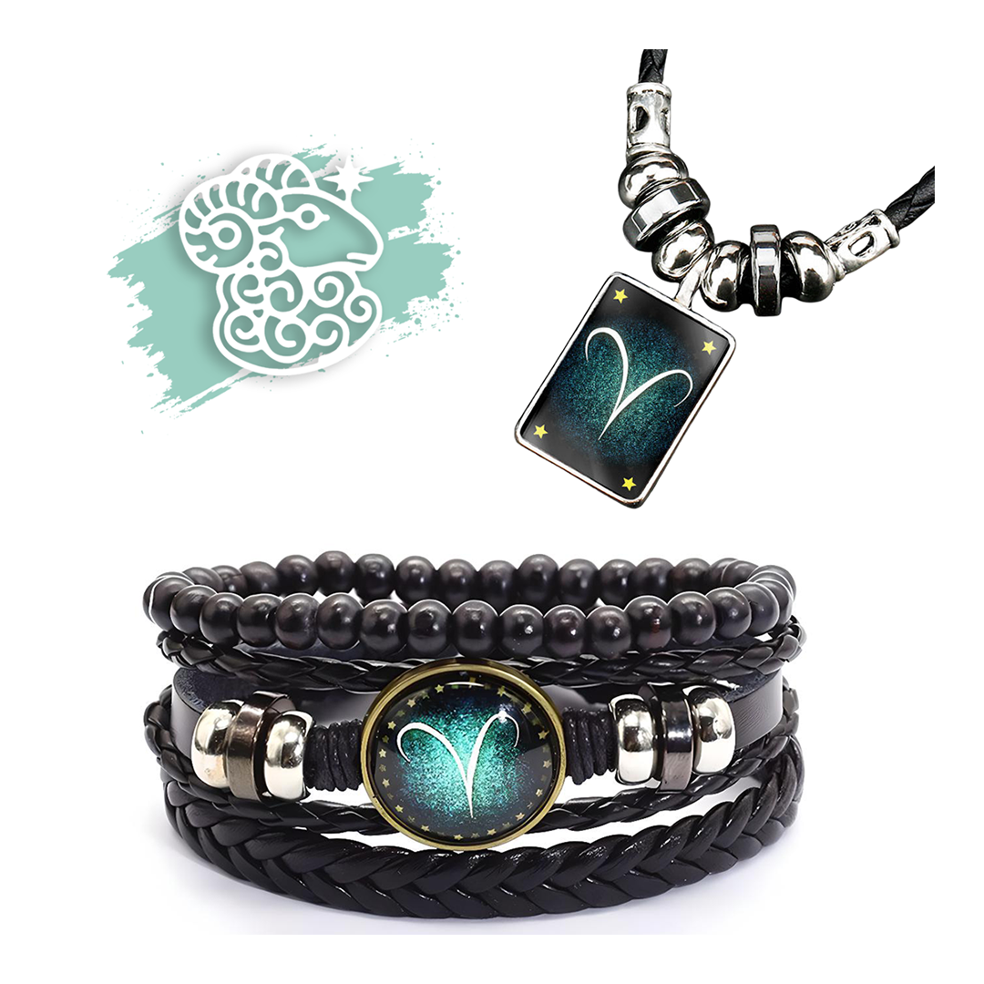 Sternzeichen Armband + Halskette Gratis