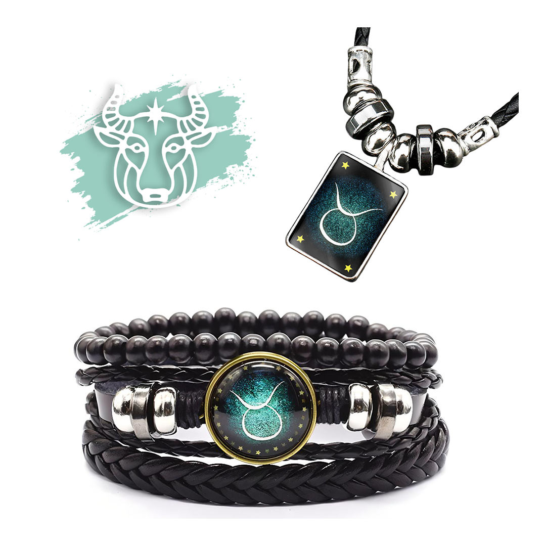 Sternzeichen Armband + Halskette Gratis
