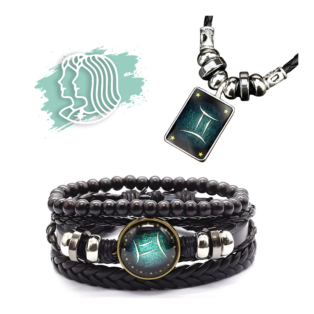 Sternzeichen Armband + Halskette Gratis