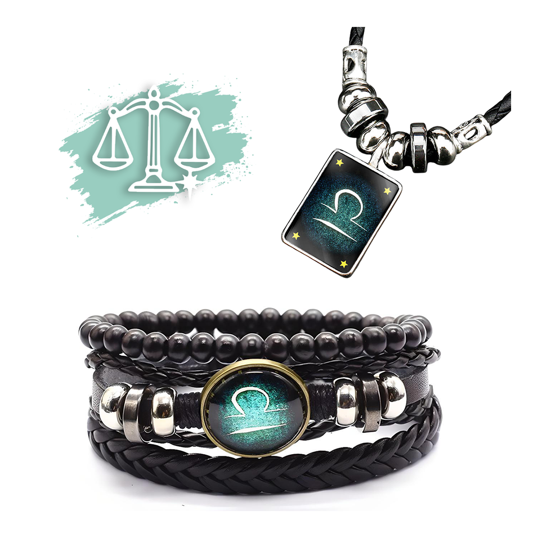 Sternzeichen Armband + Halskette Gratis