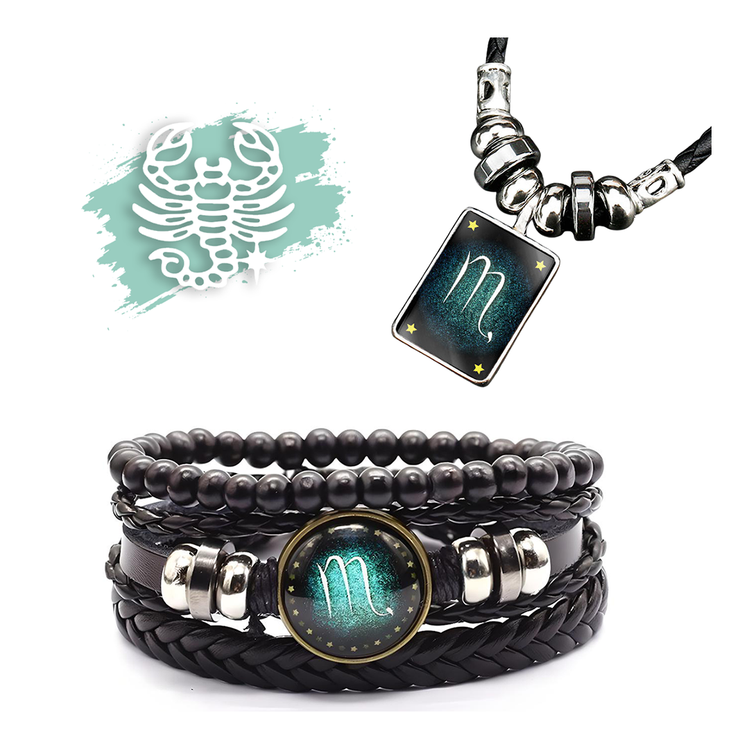 Sternzeichen Armband + Halskette Gratis