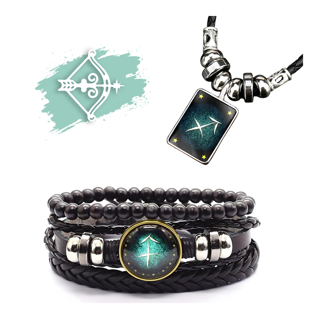 Sternzeichen Armband + Halskette Gratis