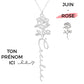 Collar Flor de Nacimiento Personalizado