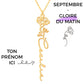 Collar Flor de Nacimiento Personalizado