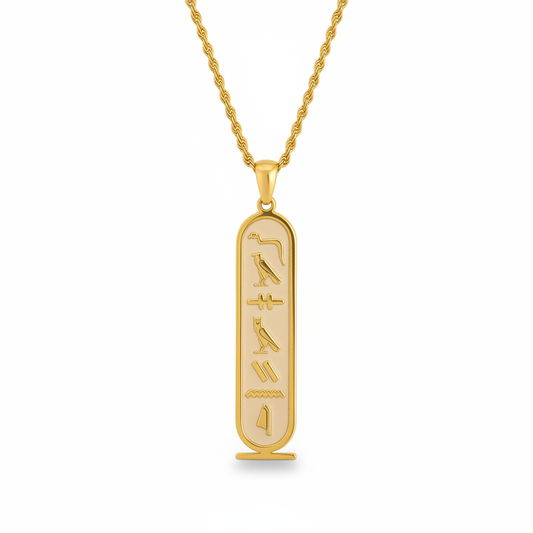 Personalized Egyptian Hieroglyph Necklace