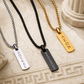 Collier Grec Ancien Gravé Homme