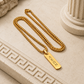 Collier Grec Ancien Gravé Homme