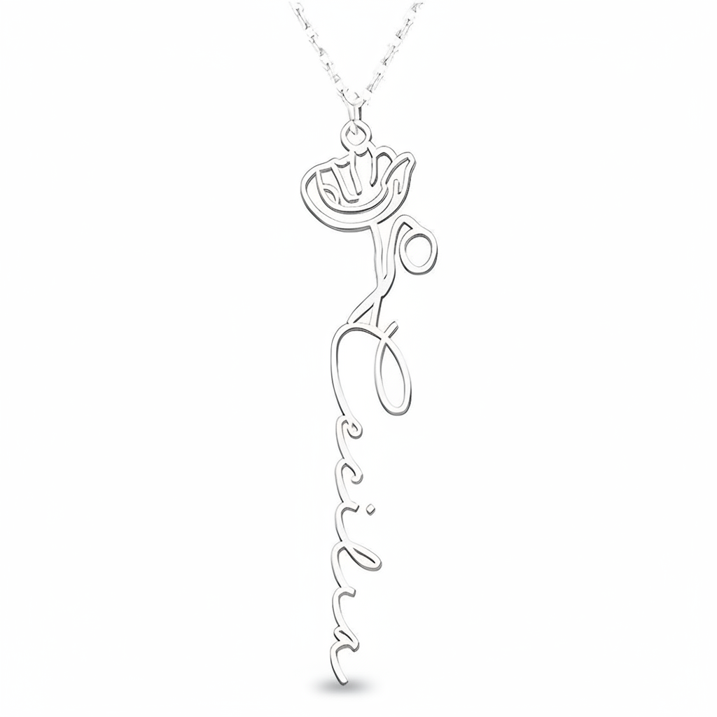 Collar Personalizado Flor de Nacimiento