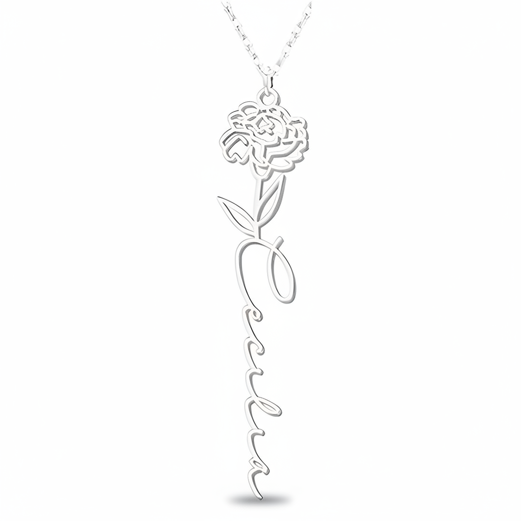 Collar Personalizado Flor de Nacimiento