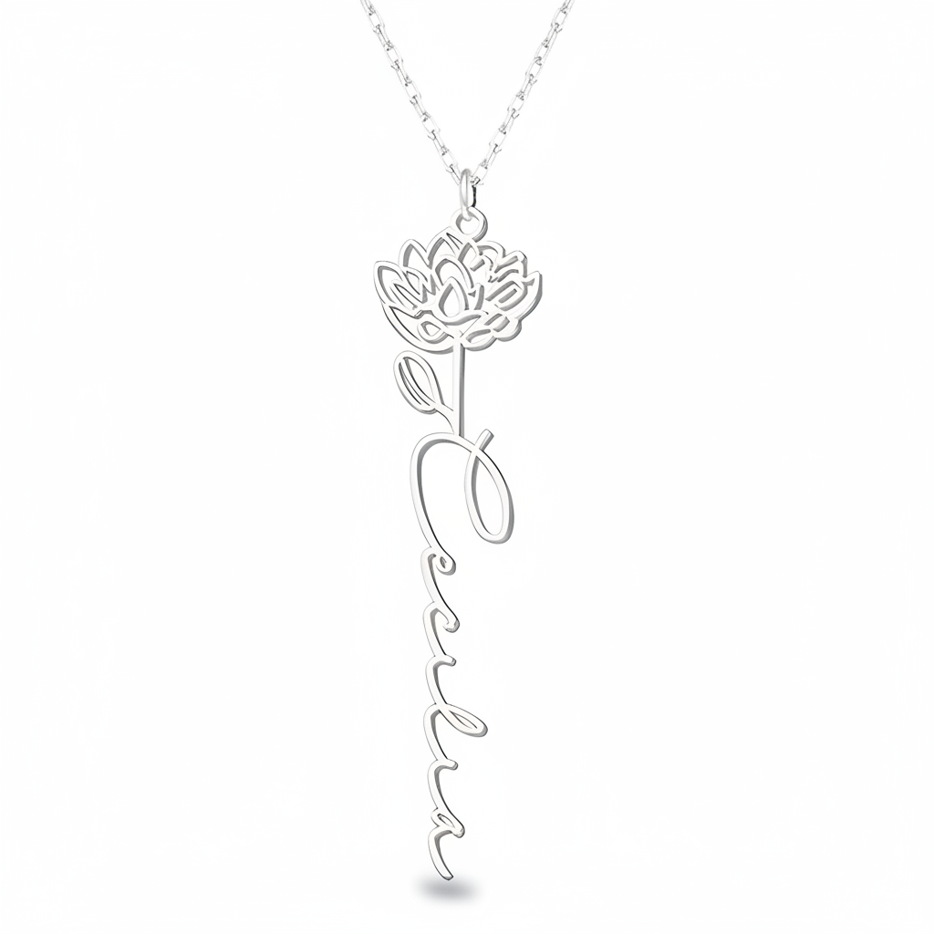 Collar Personalizado Flor de Nacimiento