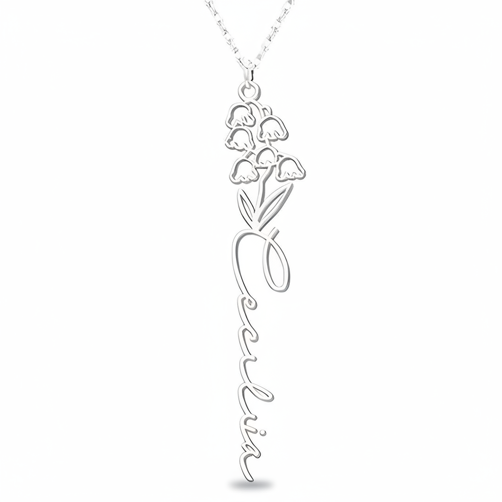 Collar Personalizado Flor de Nacimiento