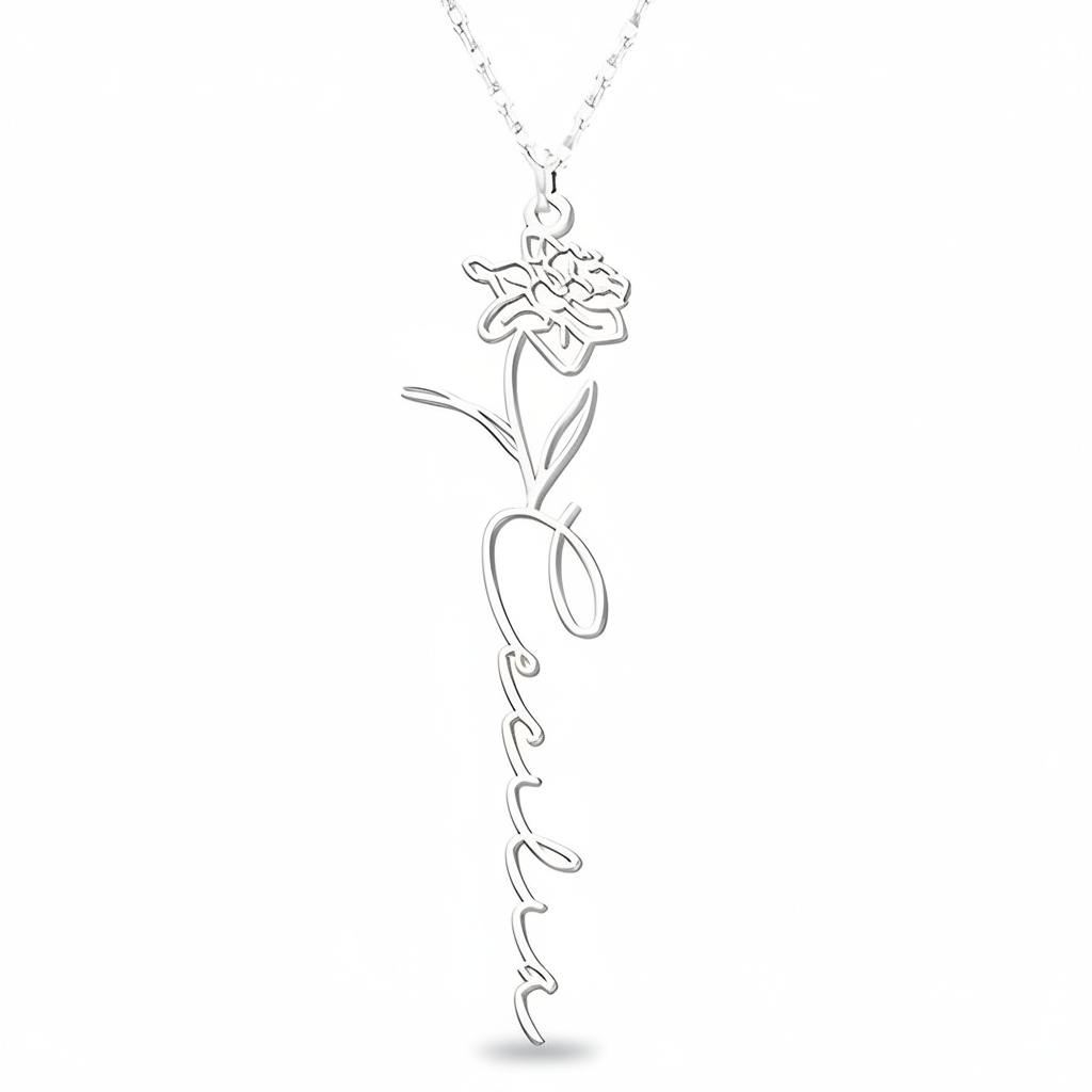 Collar Personalizado Flor de Nacimiento