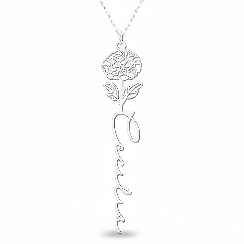 Collar Personalizado Flor de Nacimiento