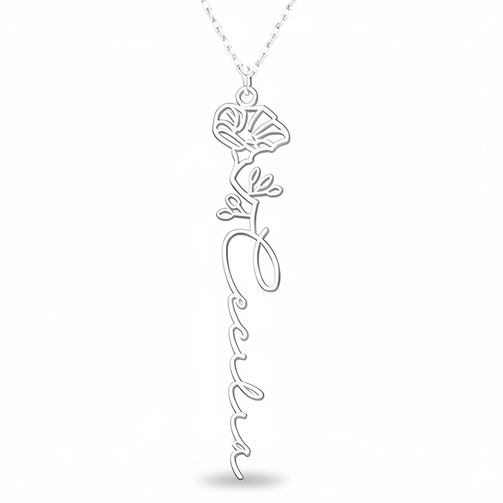 Collar Personalizado Flor de Nacimiento